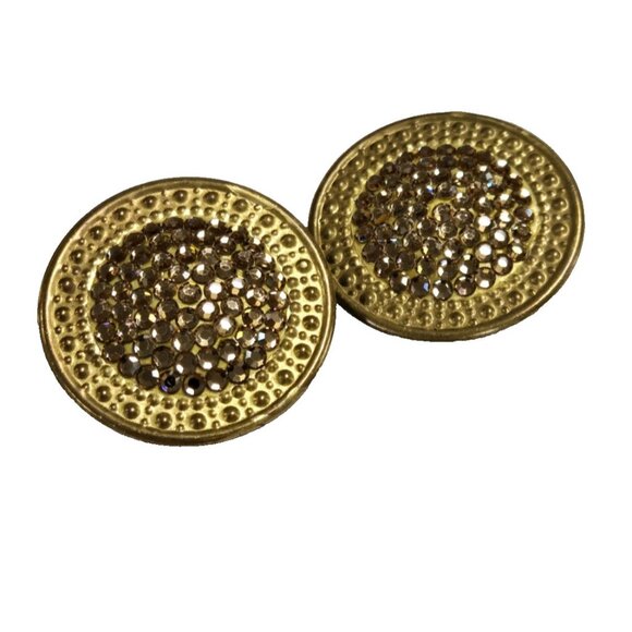 Elegant Gold Stud Earrings - Picture 6 of 11
